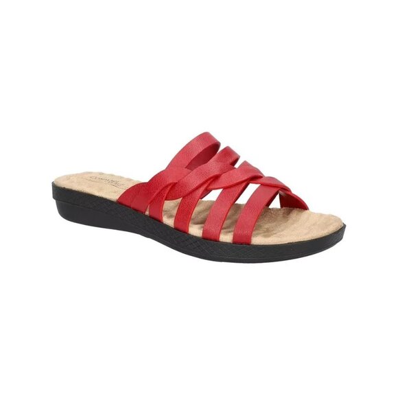 Easy Street Comfort Wave Sheri Slide Sandals Brown Size 7 Memory Foam $55 - Picture 1 of 4